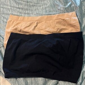 Black and Nude Color Bandeaus